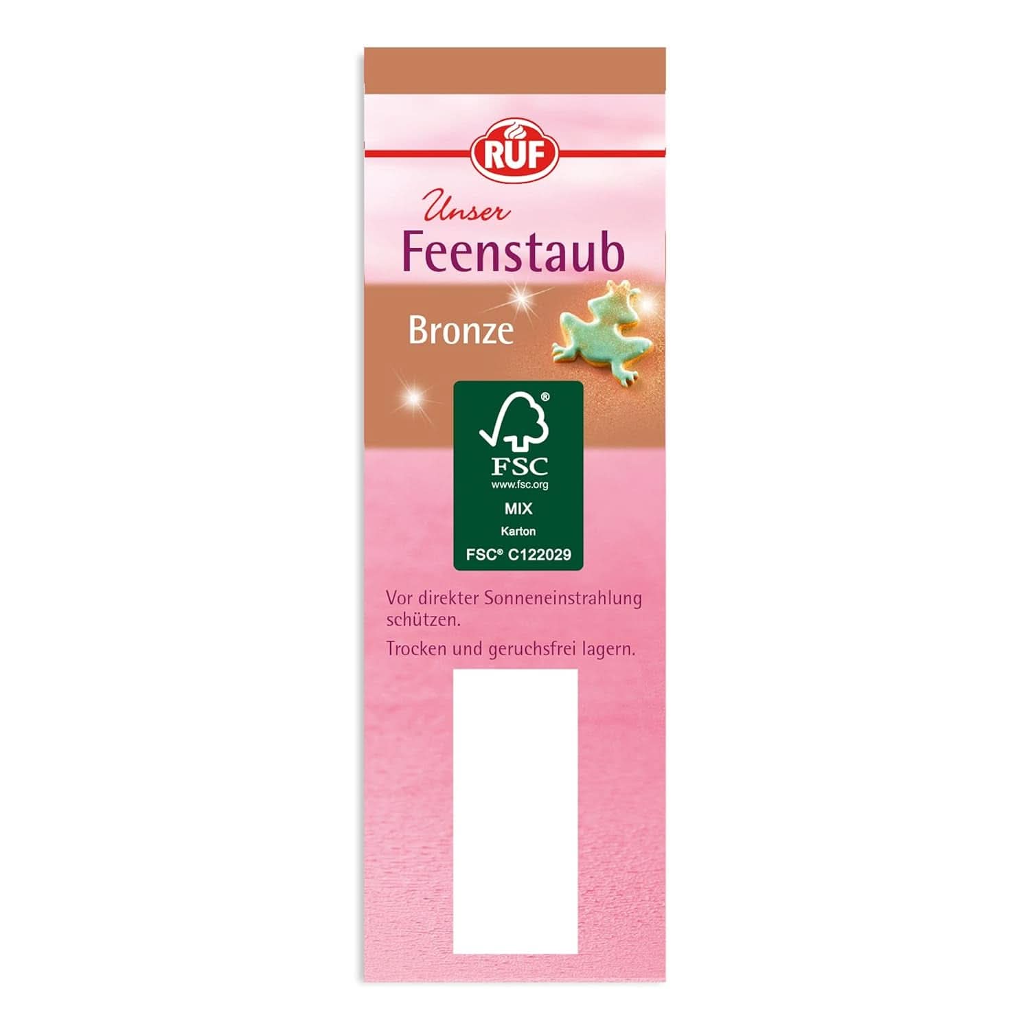 RUF Fairy Dust, praf de sclipici comestibil într-o sticlă cu pompă pentru pulverizare, 10 grame Sprinkles Naty Shop