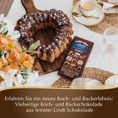 Lindt-Schokolade | L'Universum | 200g Schokolade zum Kochen und Backen, für Desserts, als Glasur, Fondue, Aufstrich oder für Snacks | Schokolade zum Backen
