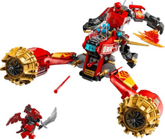 LEGO NINJAGO Kais Sturmreiter-Mech – Fliegendes Motorradspielzeug mit 3 Minifiguren – Mech mit beweglichem Kopf, beweglichen Armen und Beinen – Bauspielzeug – Geschenk für Jungen und Mädchen ab 7 Jahren 71830 Bausets Besuchen Sie den LEGO-Store