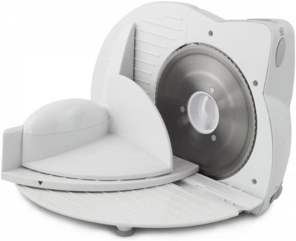 EKM017W Elektrischer Allesschneider aus Edelstahl, 150 W Aktenvernichter und Schneidemaschinen Naty Shop Standardtitel