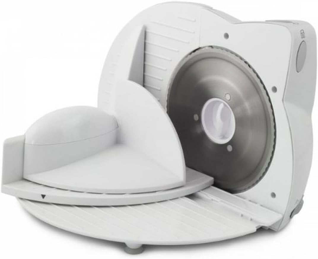 EKM017W Elektrischer Allesschneider aus Edelstahl, 150 W Aktenvernichter und Schneidemaschinen Naty Shop Standardtitel