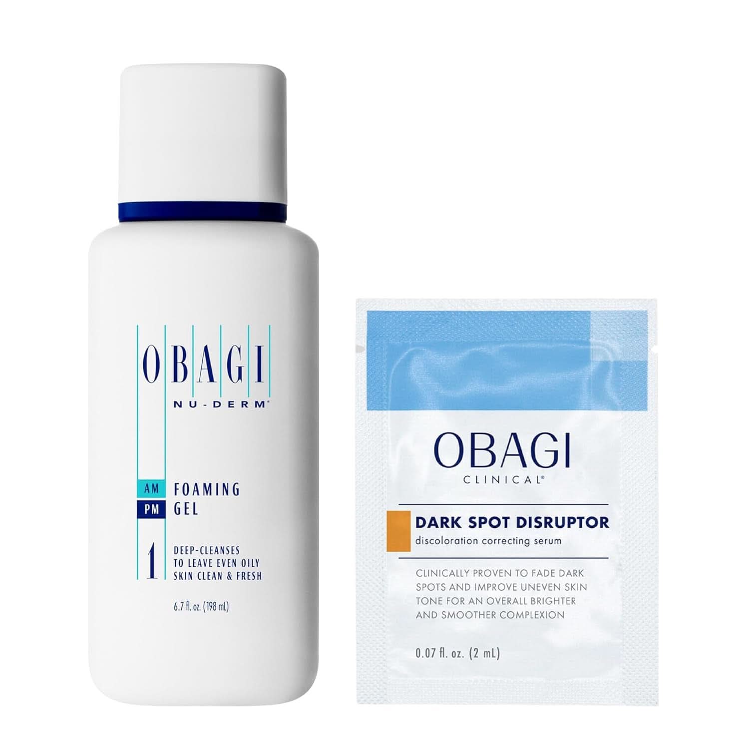 OBAGI Nu-Derm, Reinigungsgel für normale, fettige oder empfindliche Haut, Kosmetik und Schönheit Naty Shop 198 ml + Probenserum