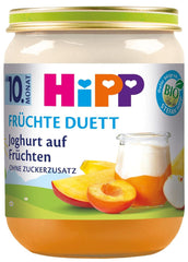 Hipp Bio Fruit Duet Fruchtjoghurt, 6er Pack (6 x 160G) Mutter und Kind Naty Shop 6 x 160 Gramm Fruchtjoghurt