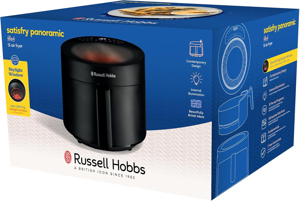 Russell Hobbs Airfryer, 5 Liter, 10 Programme, Sichtfenster Naty Shop Appliances