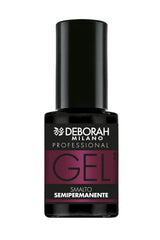Milano Professional semipermanenter Nagellack, Nr. 21 Burgunderrot, volumengebender Effekt, lang anhaltend, für intensive und glänzende Nägel, 4,5 ml
