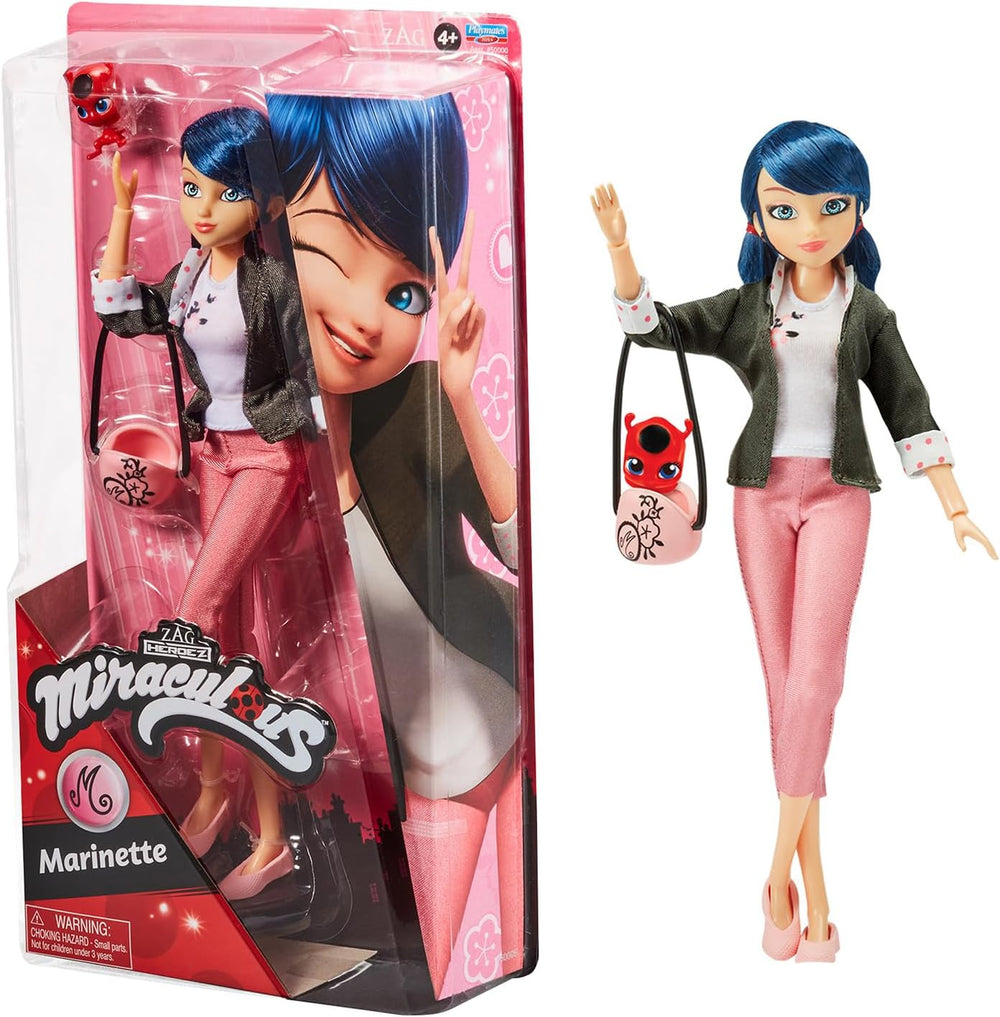 BANDAI - Figur - Miraculous Ladybug - Ankleidepuppe - 26 cm - Ladybug mit ihrem Yoyo im Telefonmodus - Neues Kostüm mit Vinyl-Effekt - P50028