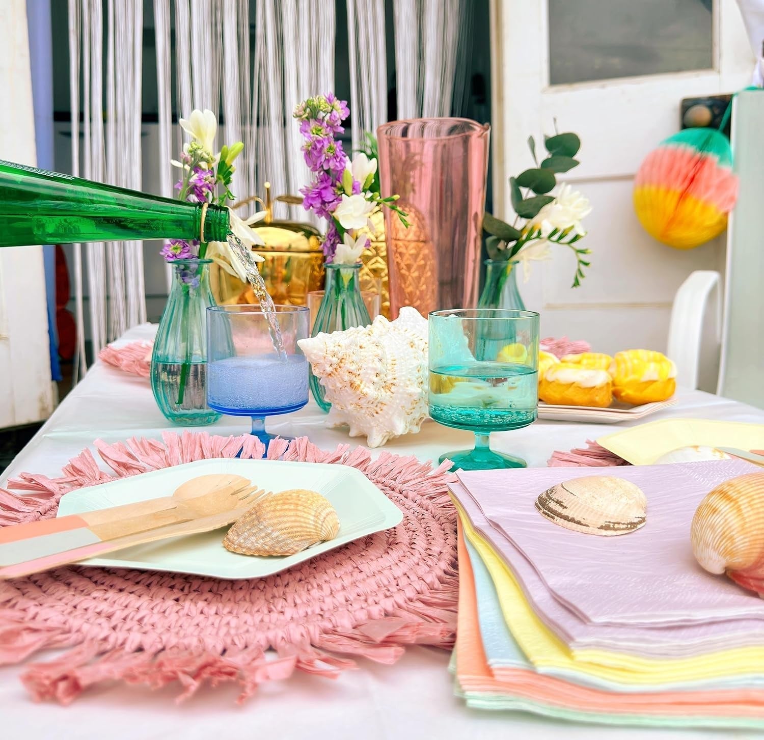 Talking Tables Șervețele pastelate drăguțe | Șervețele moi de unică folosință reciclabile și de înaltă calitate pentru vesela petrecerii aniversare pentru copii, Baby Shower, Bachelor Party, Picnic, Decoupage