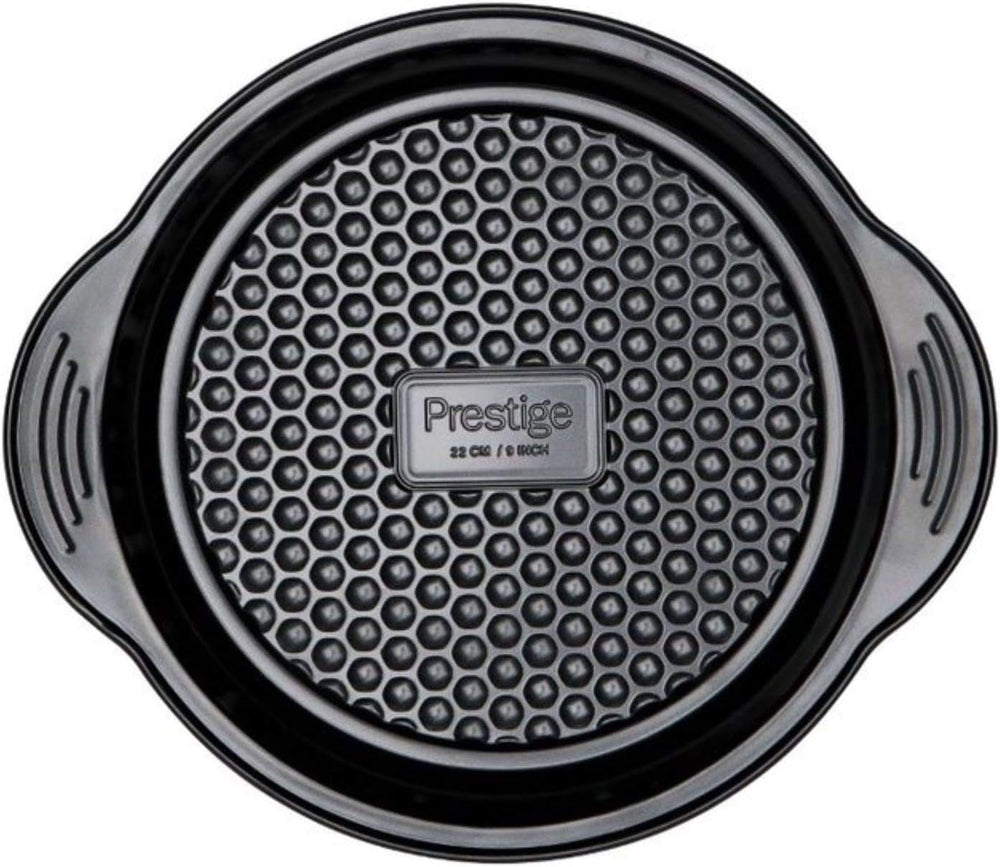 Prestige 48227 Aerolift Muffinform, Kohlenstoffstahl, Schwarz Formen und Backbleche Naty Shop 23 cm runde Kuchenform