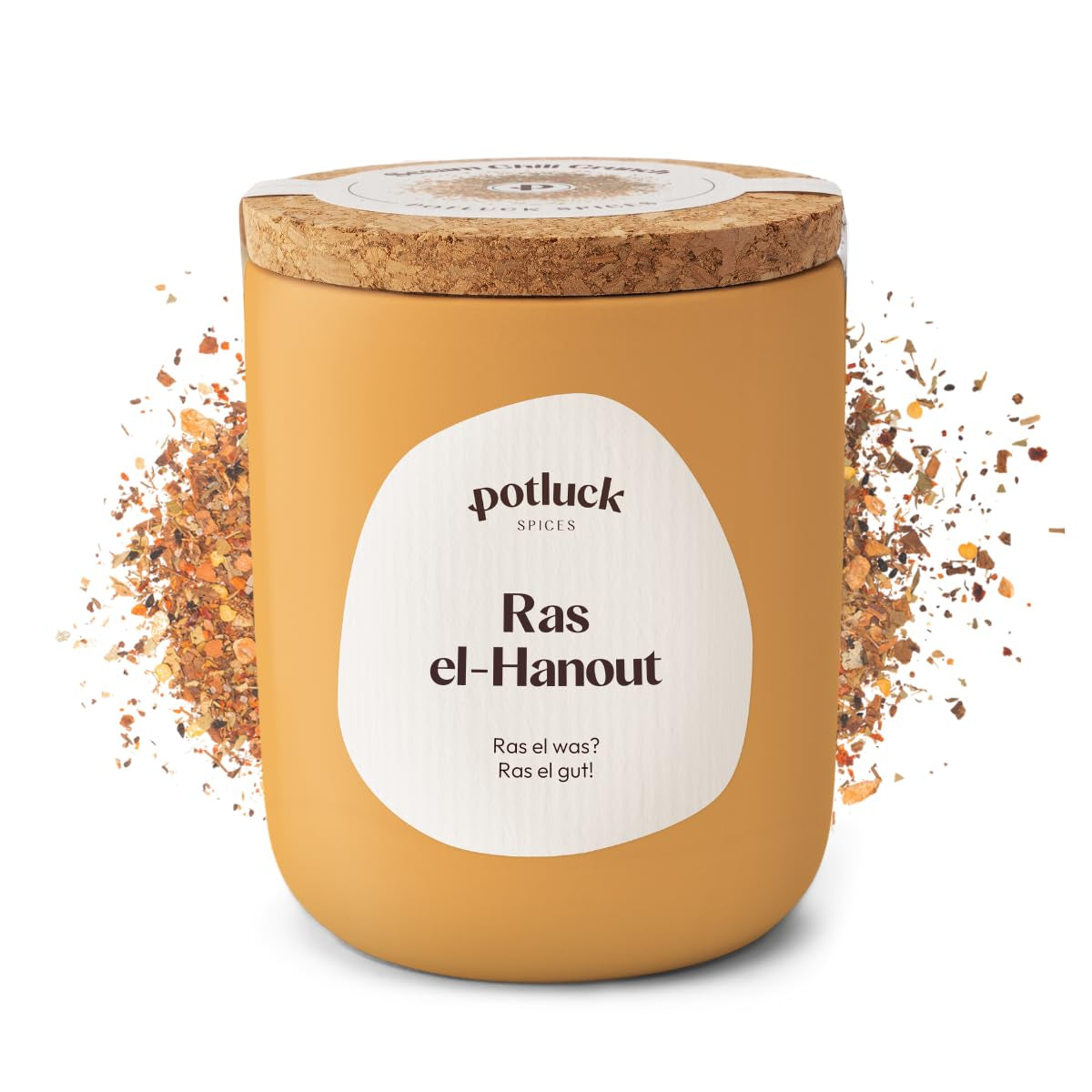 Potluck | Umami Crunch | Würzmischung im Keramiktopf | 75 g | Vegan, glutenfrei und mit natürlichen Zutaten