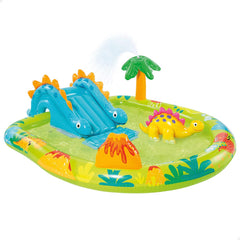 Intex 57166NP aufblasbarer Spielplatz mit kleinen Dinosauriern, mehrfarbig