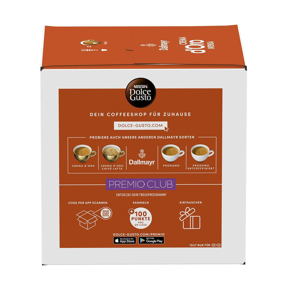 NESCAFÉ DOLCE GUSTO DALLMAYR Crema d'Oro Intensa Kaffeekapseln 3er Pack (3 x 16 Kapseln)