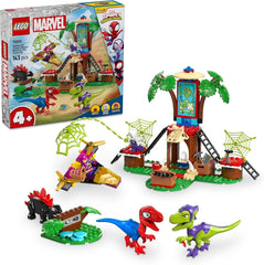 LEGO Marvel Showdown im Baumhaus: Spidey-Rex Vs. Gobby-Raptor, Dinosaurier-Bau- und Spielset, Spielzeug-Dinosaurier-Geschenk für Jungen und Mädchen ab 4 Jahren, Spidey und seine Superfreunde 11200 Bausets Besuche den LEGO-Store Standardtitel