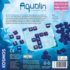 KOSMOS 691554 Aqualin – Schwarmtaktik für zwei, Zwei-Spieler-Spiel, Brettspiel für genau 2 Spieler ab 10 Jahren, Strategiespiel
