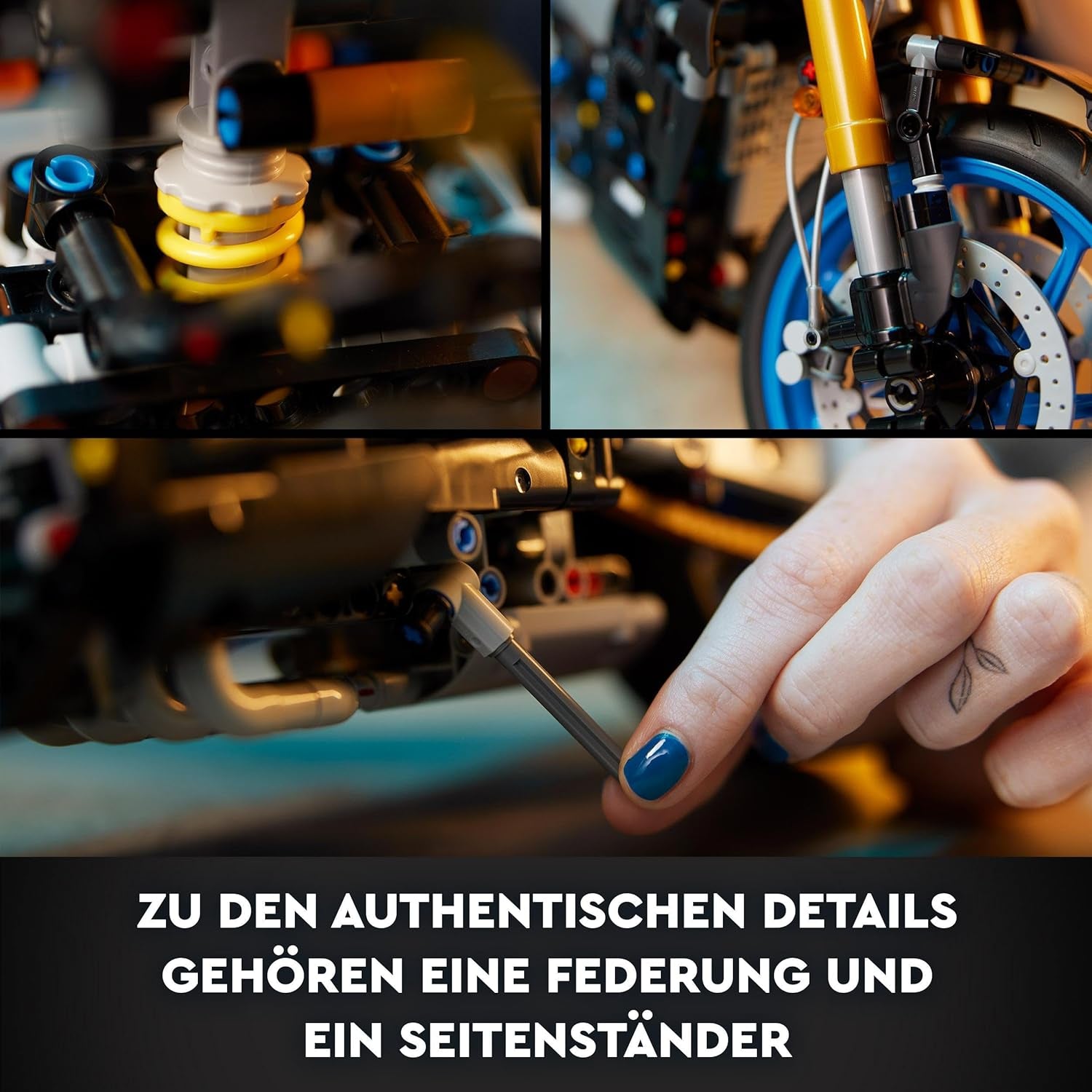 LEGO 42159 Technic Yamaha MT-10 SP Motorrad-Modellbausatz für Erwachsene, authentisches Fahrzeugmodell mit 4-Zylinder-Motor, funktionsfähiger Lenkung und Ar-App, Geschenk für Männer und Frauen. Bausätze Besuchen Sie den LEGO-Store