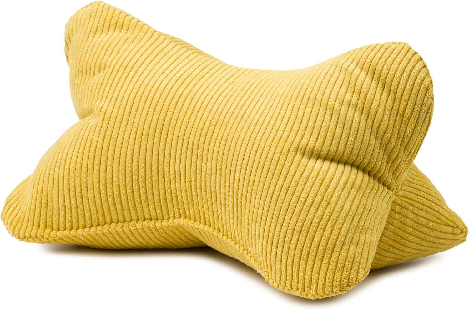 Gözze - Pernă de citit Capri, pernă de gât cu aspect fin de catifea reiată, pernă de citit și relaxare pentru gât și spate, 40 x 25 cm - Liliac