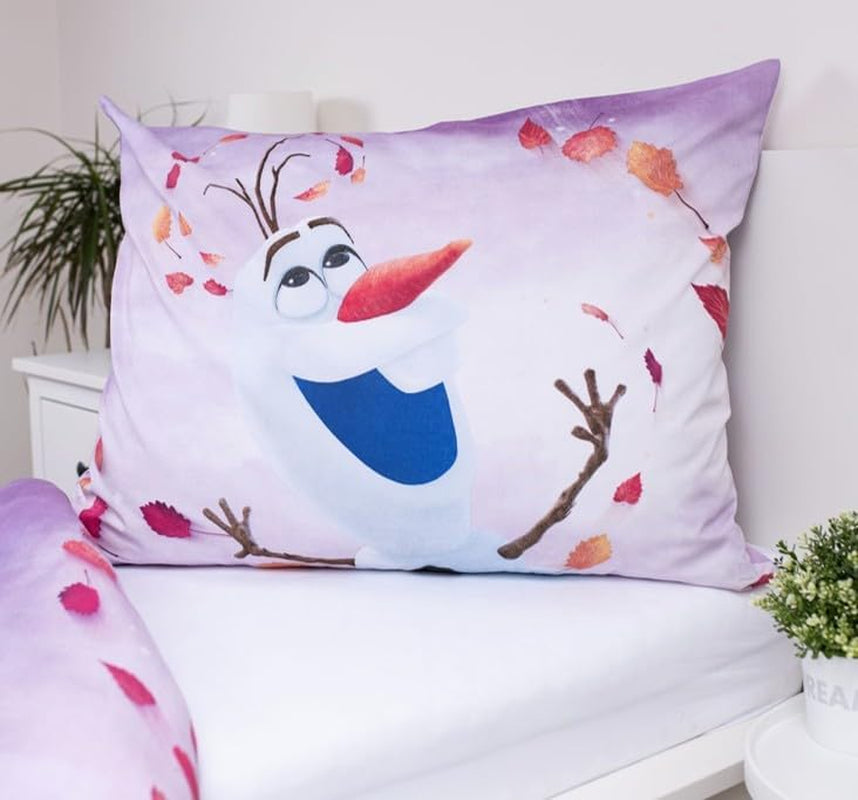 Frozen Kinderbettwäsche Set Bettbezug 140X200 + Kopfkissenbezug 70X90 Aus Baumwolle Öko-Tex Standard Für Mädchen Frozen Eiskönigin Anna ELSA Olaf Naty Shop