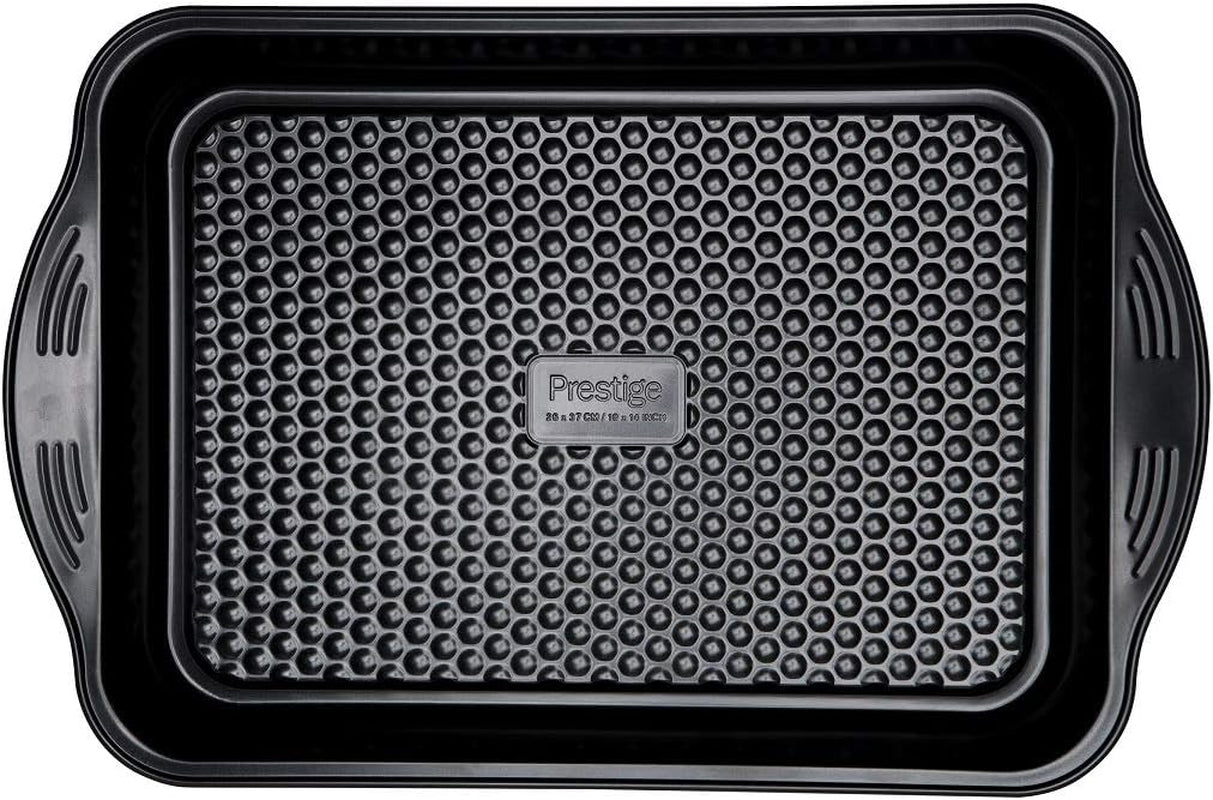 Prestige 48227 Aerolift Muffinform, Kohlenstoffstahl, Schwarz Formen und Backbleche Naty Shop Groß Auflaufform