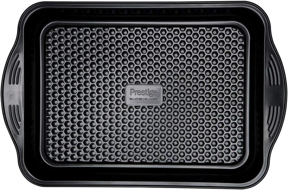 Prestige 48227 Aerolift Muffinform, Kohlenstoffstahl, Schwarz Formen und Backbleche Naty Shop Groß Auflaufform