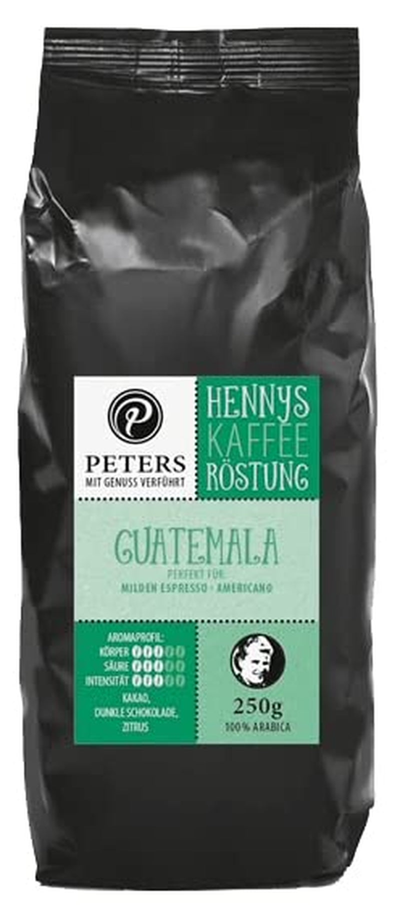 Peters, Boabe de cafea Arabica, Ideal pentru mașini complet automate Cafea Naty Shop 250 grame Guatemala
