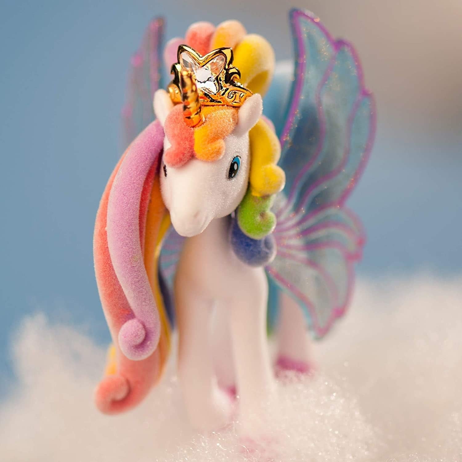 Galupy Unicorn - Pachet de 3 figurine unicorn, jucării unicorn de colecționat, figurine ponei cu aripi strălucitoare și cristal Swarovski Action figures Naty Shop
