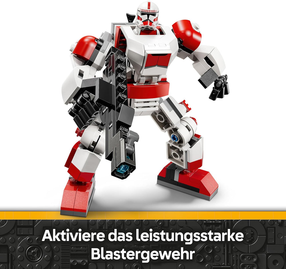 LEGO Star Wars 75448 Klon-Schocktruppen Mech – Bewegeliche Actionfigur mit Blastergewehr & Minifigur – Modellbau für Kinder – Geschenk für Jungen ab 6 Jahren & Star-Wars-Fans
