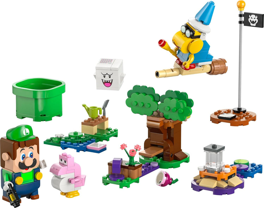 LEGO Super Mario Abenteuer mit dem interaktiven Luigi, Nintendo Geschenk für Jungen, Mädchen und Gamer ab 6 Jahren, Abenteuer-Spielset für Kinder mit rosa Baby Yoshi 71440