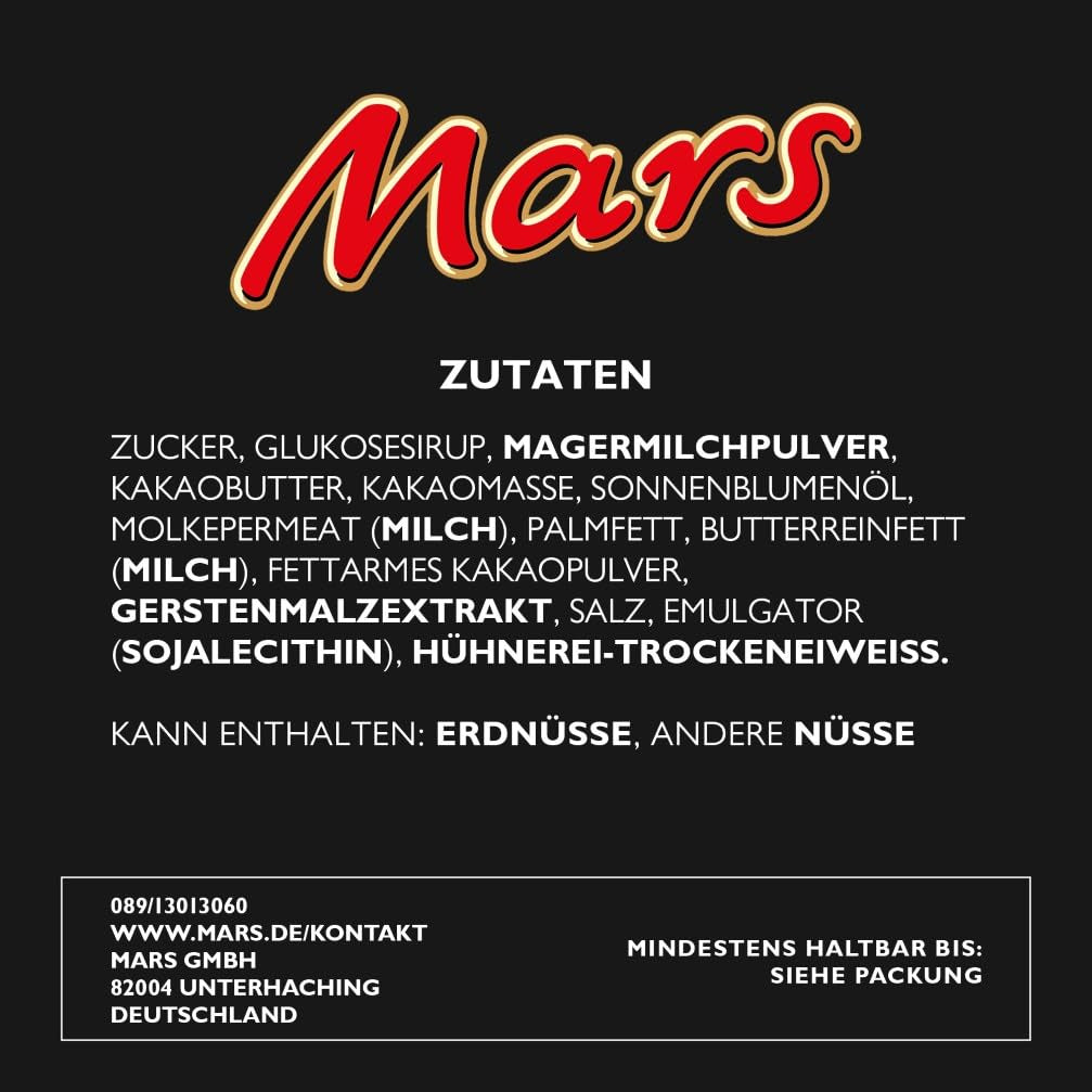 Mars Schokoriegel, Karamell, Schokolade, 1 Packung à 5 Riegel (1 x 225 g)