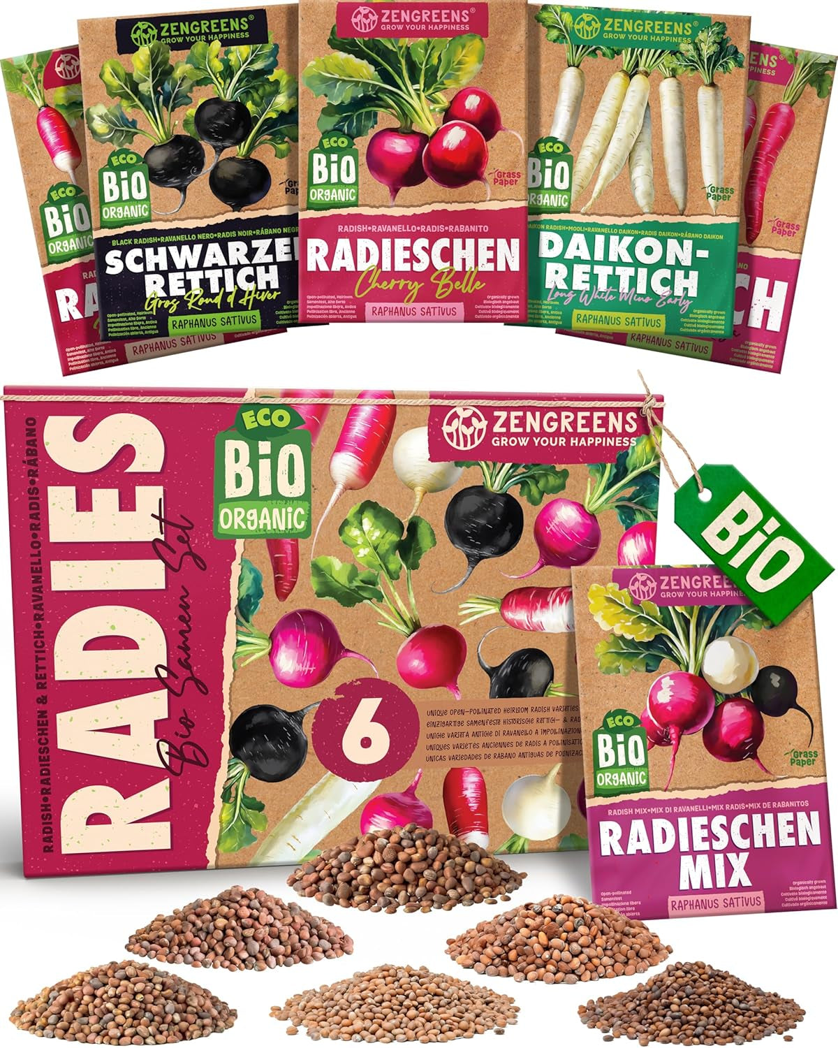 Bio-Tomatensamen im 10er-Set – 10 Tomatensamen für den einfachen Anbau im Garten, Balkon oder Hochbeet – Pflanzensamen – Setzlinge