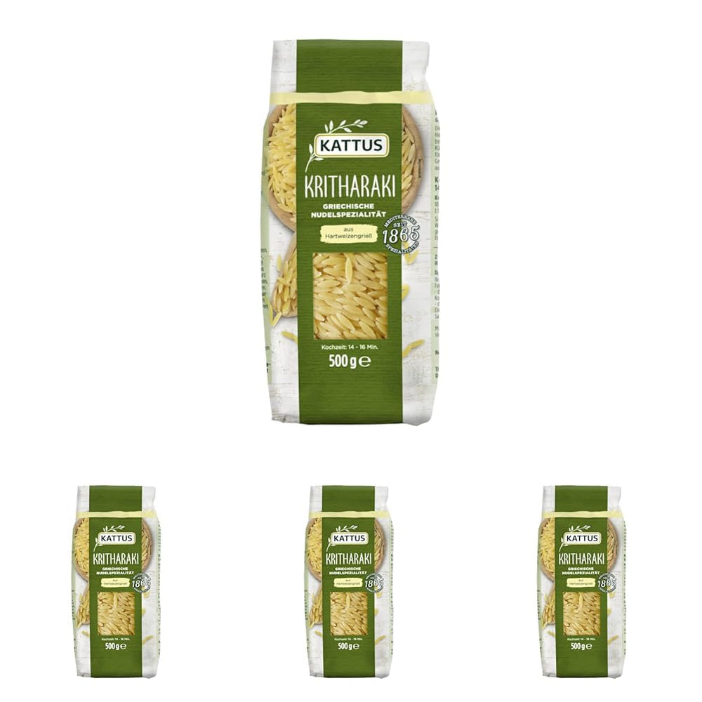 - Kritharaki Nudeln (Reisnudeln/Risoni/Orzo) | Griechische Nudelspezialität aus Hartweizengrieß | 500 g im Beutel