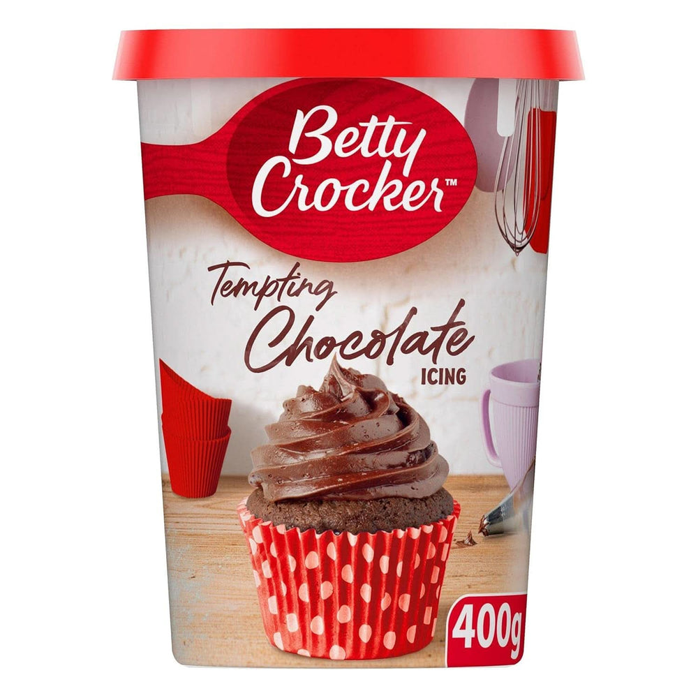 Betty Crocker, Tempting Chocolate, Schokoladenglasur für Kuchen, 400 Gramm Glasuren und Dekor Naty Shop