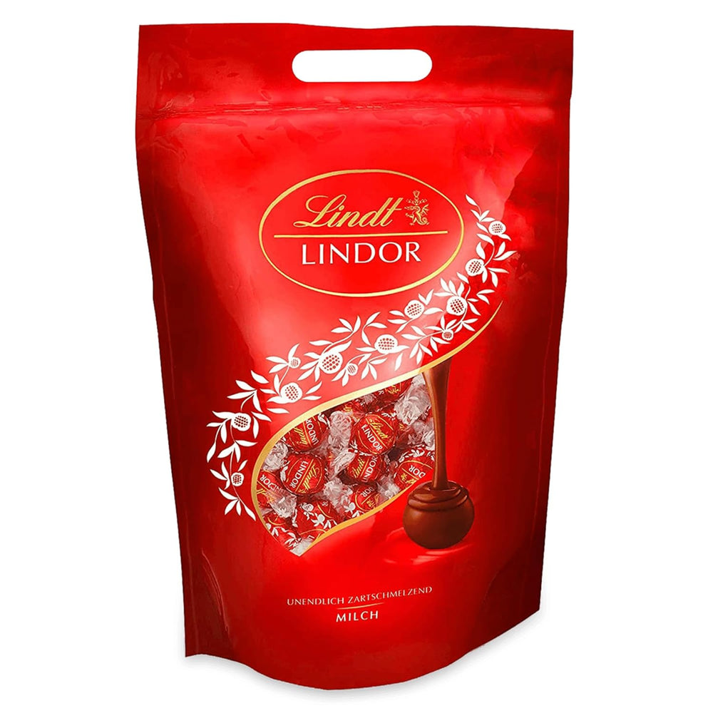 Lindt LINDOR Schokolade mit Pistazien | 1 kg wiederverschließbarer Beutel | ca. 80 Milchschokoladenkugeln mit zartschmelzender Pistaziencremefüllung | Großpackung, Pralinengeschenk