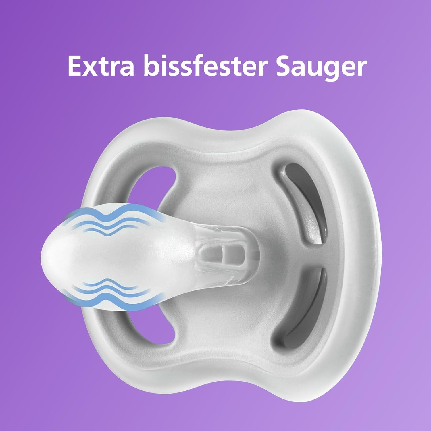 Suzetă Philips Avent Ultra Air - set de 2 suzete, fără BPA, respirabile, pentru bebeluși de la 18 luni, inclusiv cutie de transport și sterilizare, Whale/Whale (Model SCF349/24)