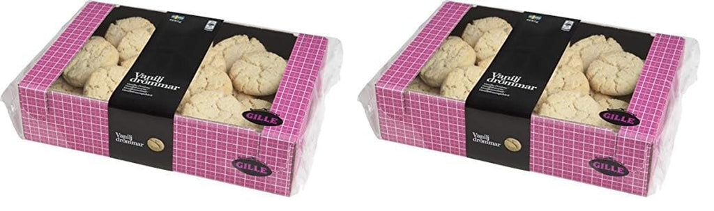 Aluaturi Gille Dream, Vanilie, Aluaturi suedeze cu vanilie, Vaniljdrömmar, 600 grame (Pachet de 2)
