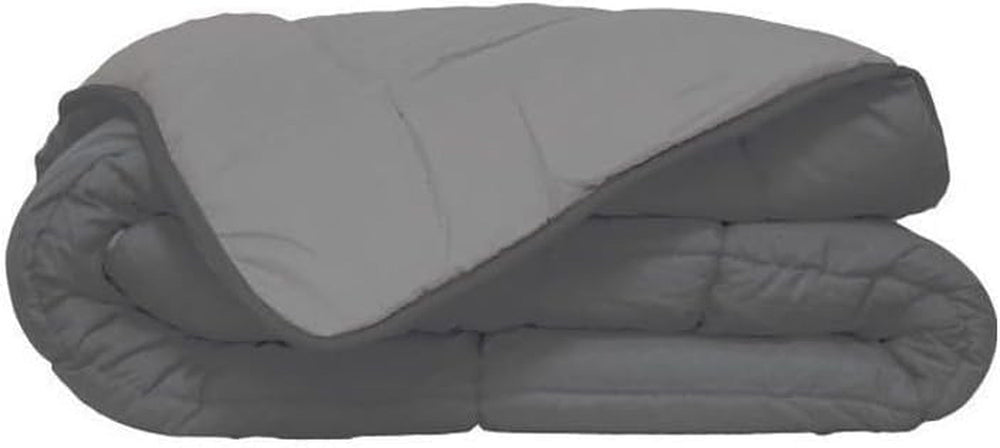 Poyet Motte Calgary Bettbezug Polyester Stahl/Silber, Polyester, Stahl/Silber, 220 x 160 x 1 cm. Bettdecken und Steppdecken Naty Shop 260 x 240 x 1 cm