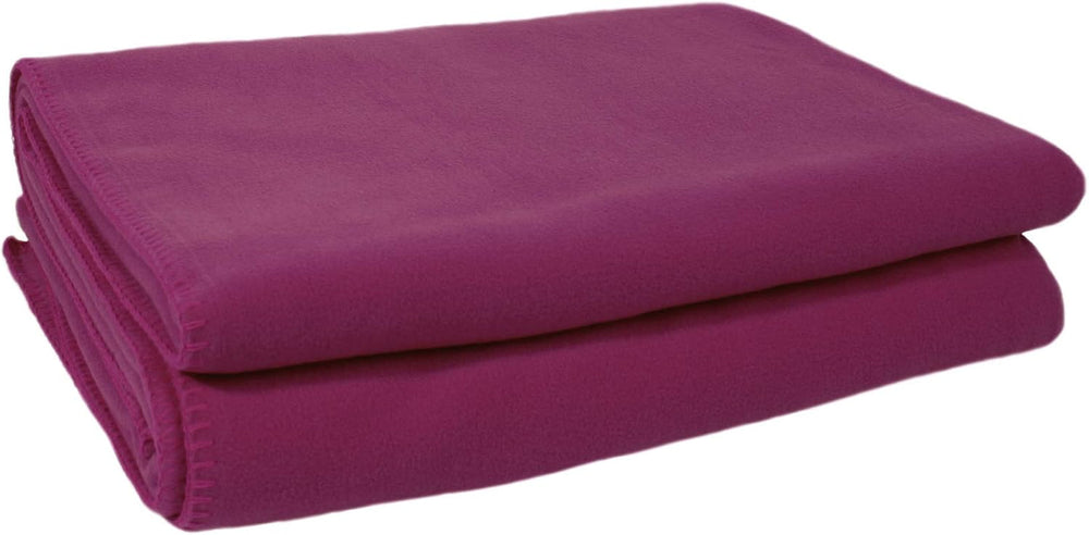 Zoeppritz Decke in der Farbe: Rot, Aus 65 % Polyester, 35 % Viskose hergestellt, Größe: 160X200 Cm, 103291-235-160X200