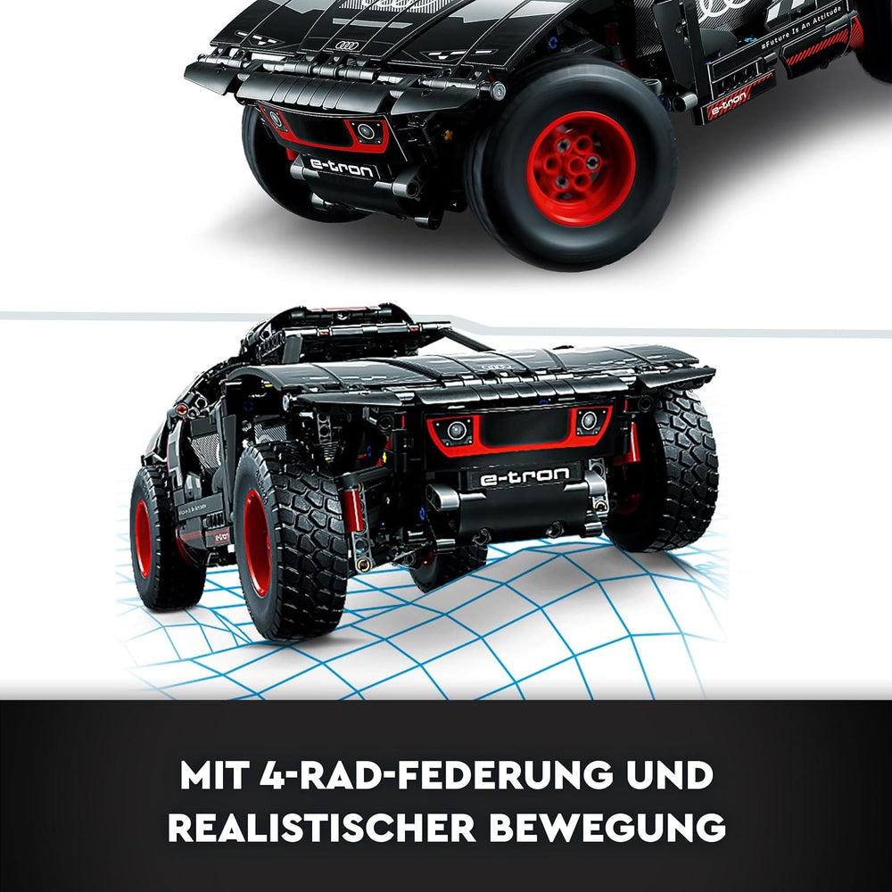 LEGO 42160 Technic Audi RS Q e-tron, ferngesteuertes Rallye-Auto-Spielzeug, Dakar-Rallye-Geländewagen, App-steuerter RC mit Control+, Geschenk für Jungen, Mädchen und Fans ab 10 Jahren zum Bauen