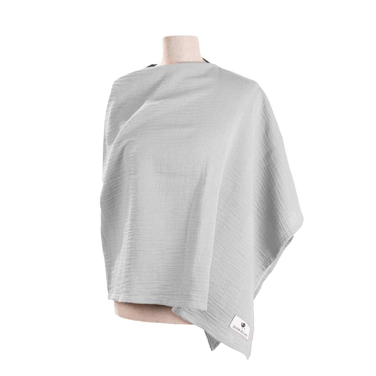 Julius Zöllner Stillbluse aus 100 % Baumwoll-Musselin, OEKO-TEX STANDARD 100, Made in Germany Accessoires Essen und Stillen Bebe Naty Shop Grau