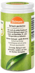 Ostmann Gewürze - Bärlauch geschnitten | Milder Knoblauch-Geschmack | Für Ei- oder Reisgerichte sowie Quarkdips | 15 g in der Streudose