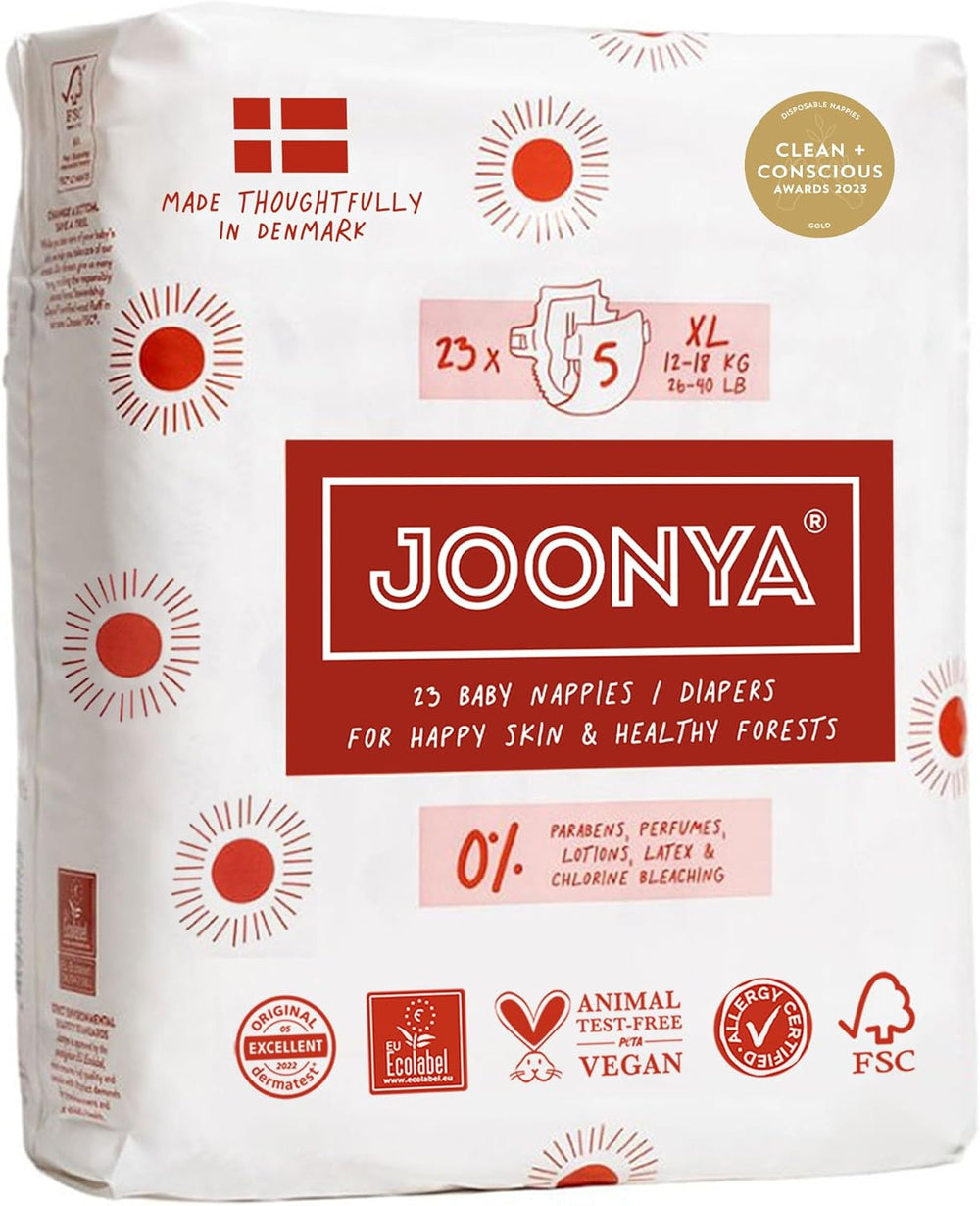 Babywindeln, Größe 3M (4-8 kg) – 1 Beutel mit 28 Stück – Keine Schadstoffe, umweltfreundlich, sehr saugfähig, für den Nachtgebrauch geeignet, ultradünn und weich – Hergestellt in Dänemark