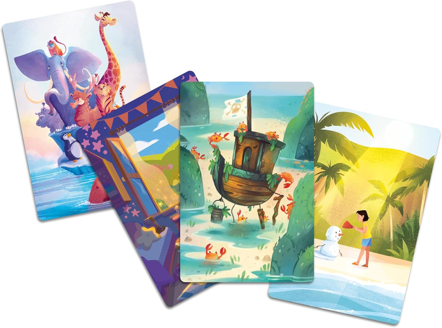 Asmodee Kids – Dixit Kids, Brettspiel für Fantasie und Fantasie für Kinder und die ganze Familie, illustrierte Spielkarten, 3-6 Spieler, ab 6 Jahren, 25 Min., italienische Ausgabe