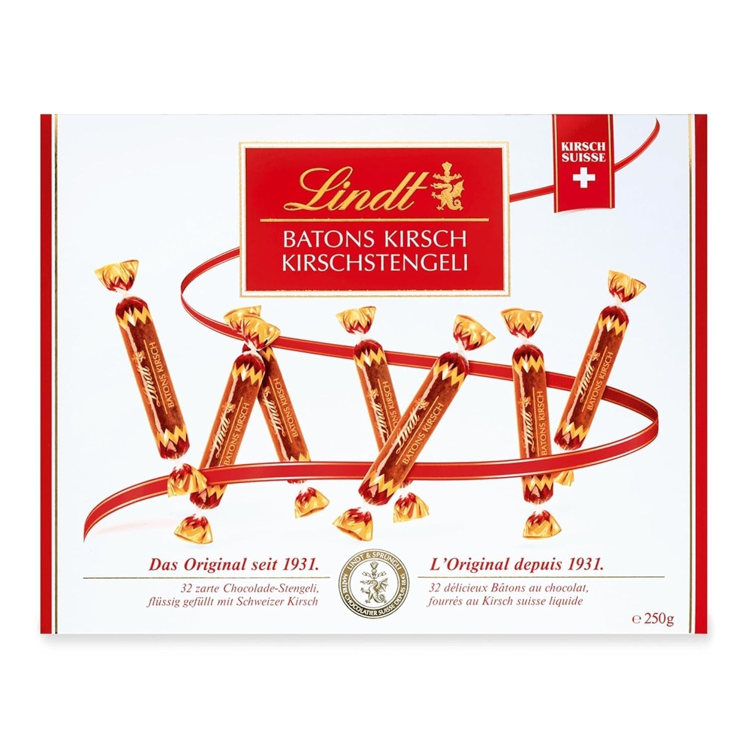 Lindt mit Kirschlikör, Schokoladengeschenk mit Naty Shop-Alkohol