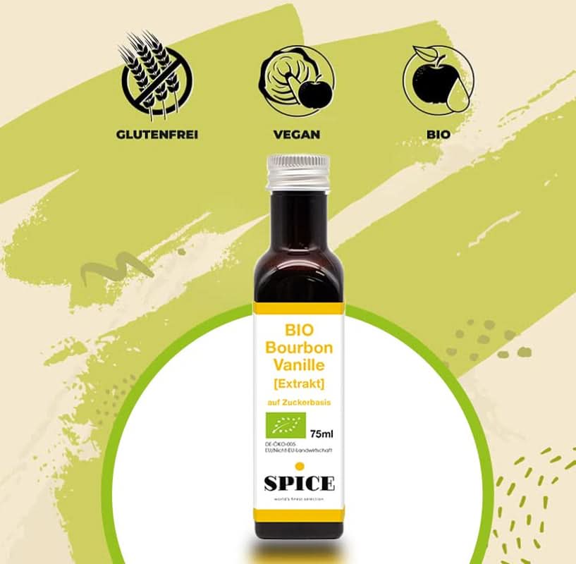 SPICE BIO Bourbon-Vanille-Extrakt, 75 ml Aromen Naty Shop