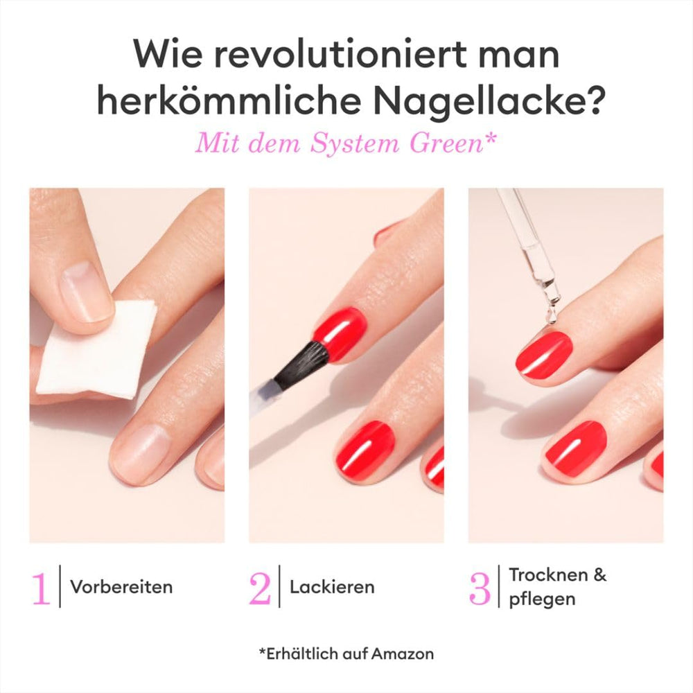 Manucurist Green – Rosy Beige Shell Beige Nagellack – Schnell trocknender Nagellack – DIY-Nägel – Vegan 12-Free – Pflanzenbasiert – Nagellack – Hergestellt in Frankreich