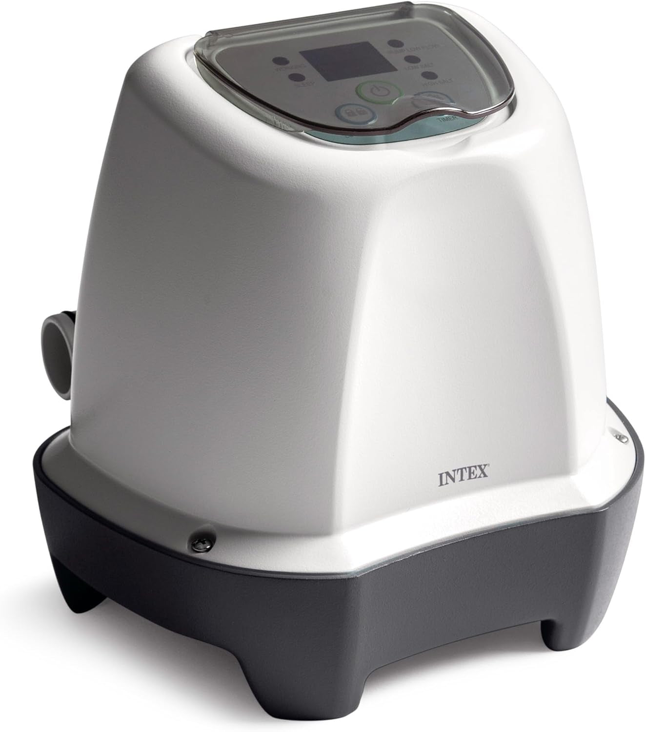 Intex 26662GS - Krystal Clear Salzwassersystem, Salz-Chlor-Generator, für Filterpumpe 1136-3785 l/h, für kleine Pools bis 366 cm, Kunststoff, Weiß
