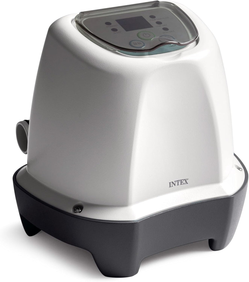 Intex 26662GS - Krystal Clear Salzwassersystem, Salz-Chlor-Generator, für Filterpumpe 1136-3785 l/h, für kleine Pools bis 366 cm, Kunststoff, Weiß