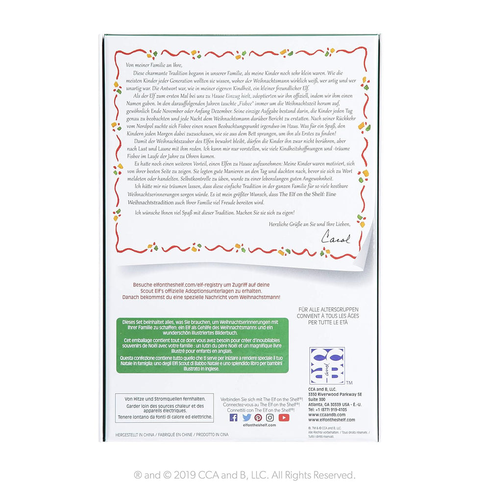 The Elf on the Shelf® Eine Weihnachtstradition | Junge mit blauen Augen | inkl. Zauberhaft illustriertes Buch, Erinnerungsbox & offizieller Adoptionsurkunde