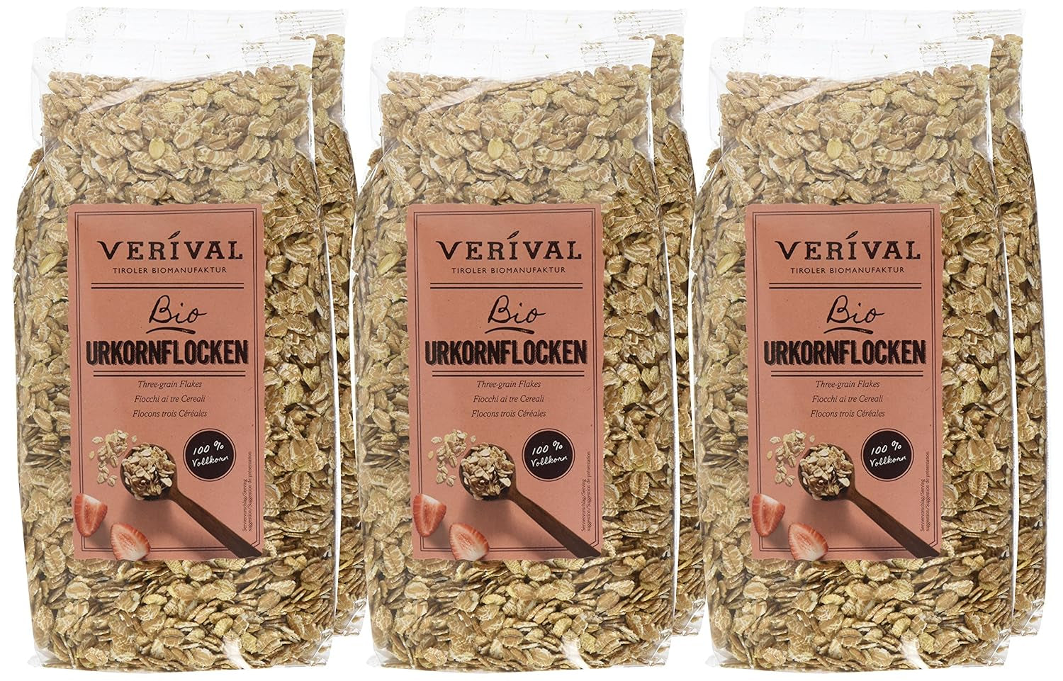 Verival Uralte Getreideflocken – Bio, 6er Pack (6 x 500g)