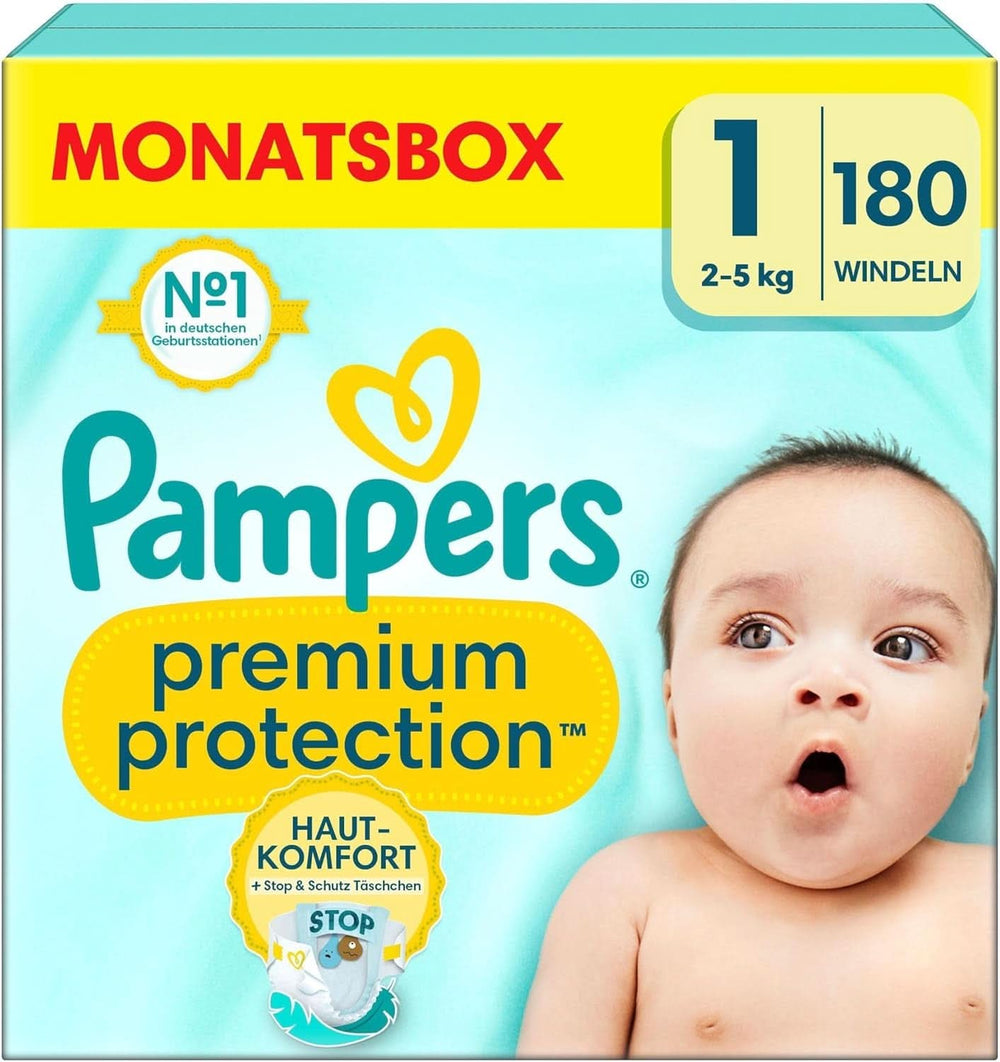 Pampers Baby Nappies mărimea 4, Premium Protection, Nappies, 174 buc. , 9Kg - 14Kg Mama si Copilul Naty Shop 1 (180 buc) Premium Protection