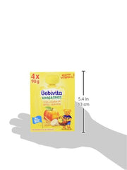 Lustige Früchte und Müsli für Kinder, ganz in Äpfel-Bananen, 4er-Pack (4 x 90 Gramm) Mutter und Kind Naty Shop