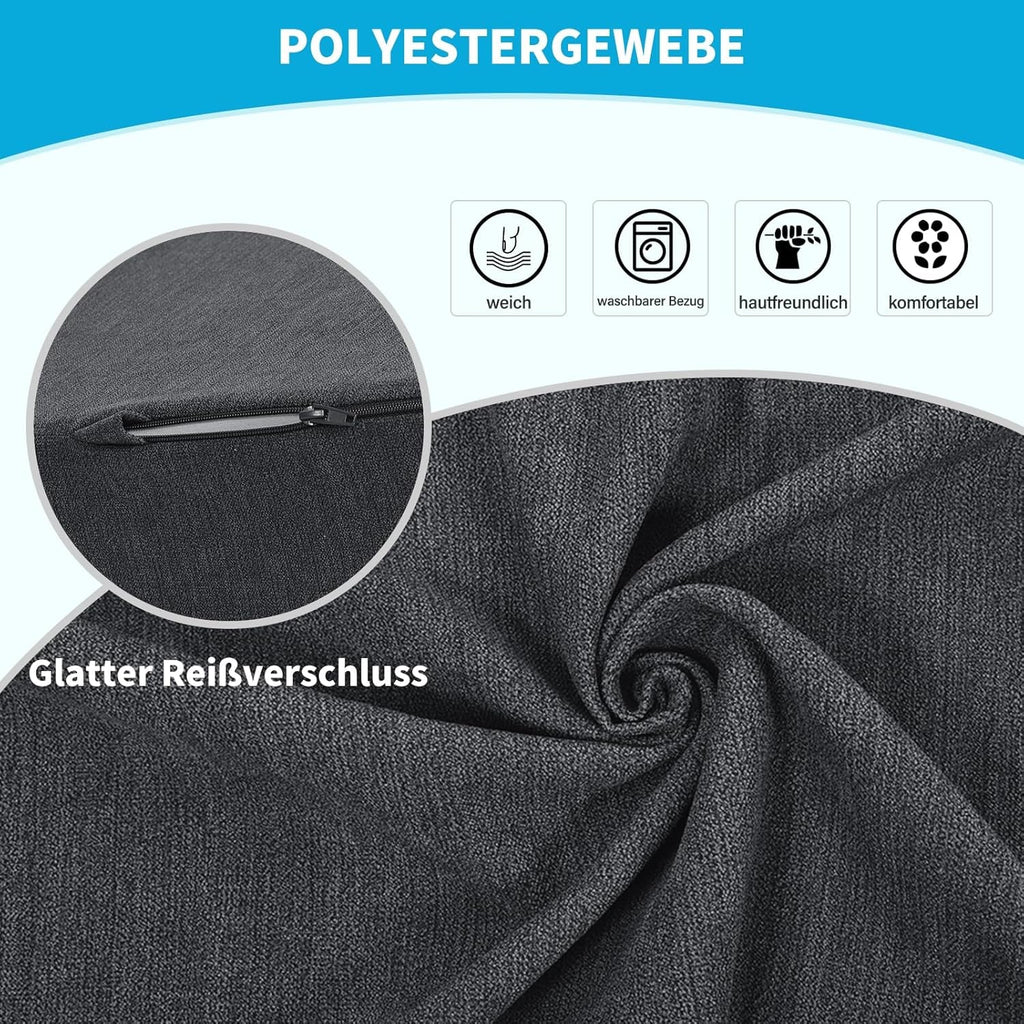 TANYOO Pernă de spate pentru scaun de birou, scaun auto, scaun cu rotile Pernă lombară pentru persoanele cu dureri de spate inferioare cu spumă Meomory Pernă ergonomică lombară Capac lavabil Gri închis Perne lombare Naty Shop